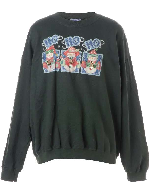 Limited Time Label Christmas Sweatshirt With Bells