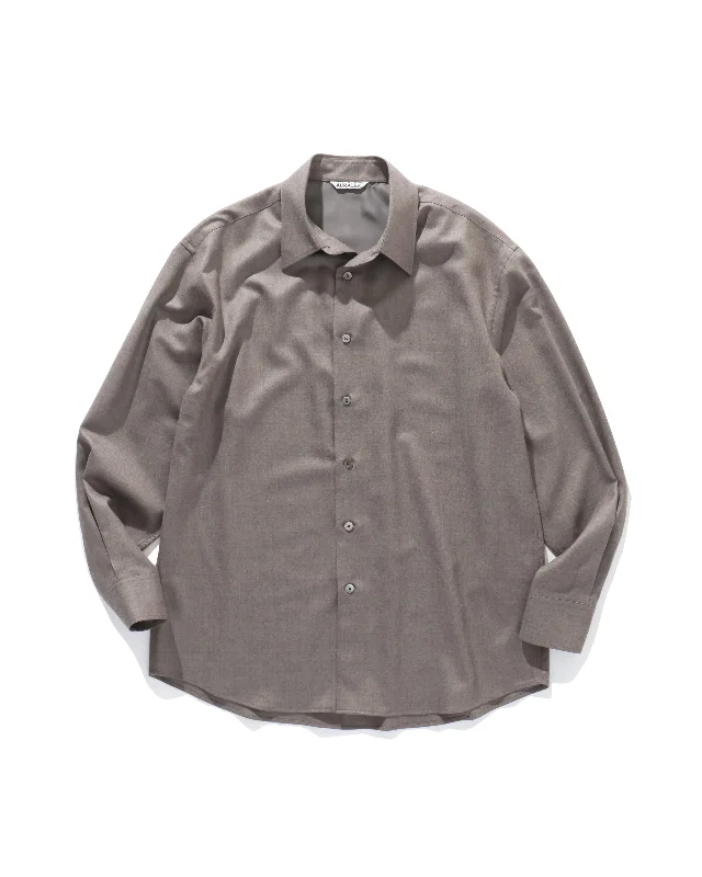 Crazy Savings SUPER LIGHT WOOL SHIRT TOP BROWN