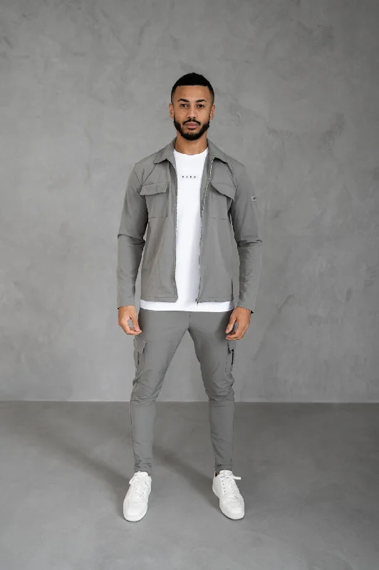 Weekend Bargains to Cherish Capo UTILITY Jacket - Light Grey