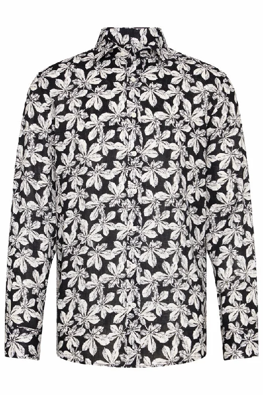 Price Drop Bugatti 9150 LS Floral Shirt Dark Floral