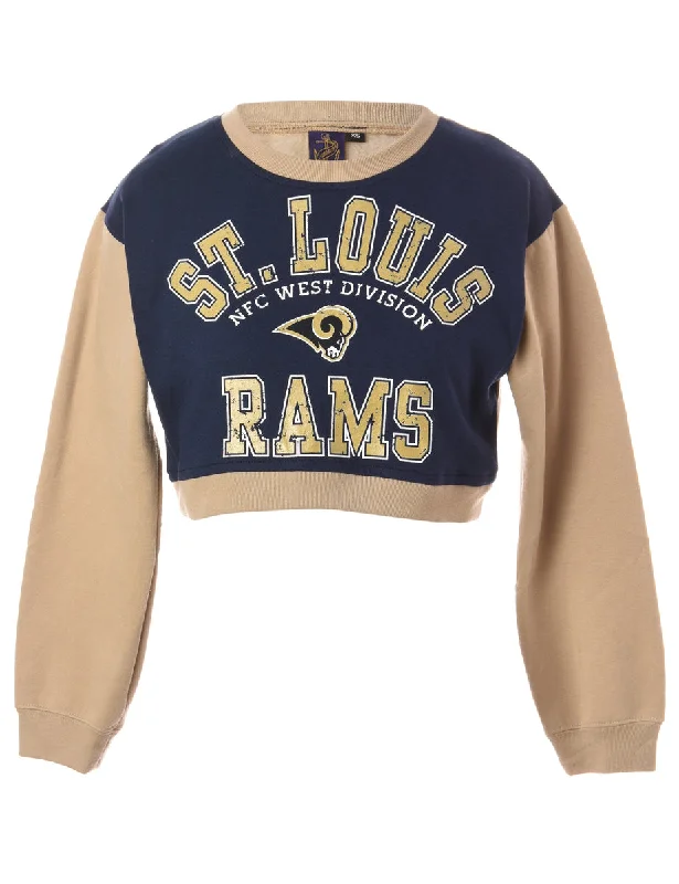 Hot Deal Label Caroline Cropped Sports T-shirt Front Sweatshirt