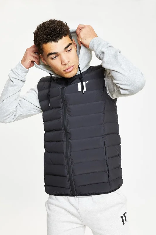 Hurry In Hybrid Space Jacket - Black / Tornado Marl