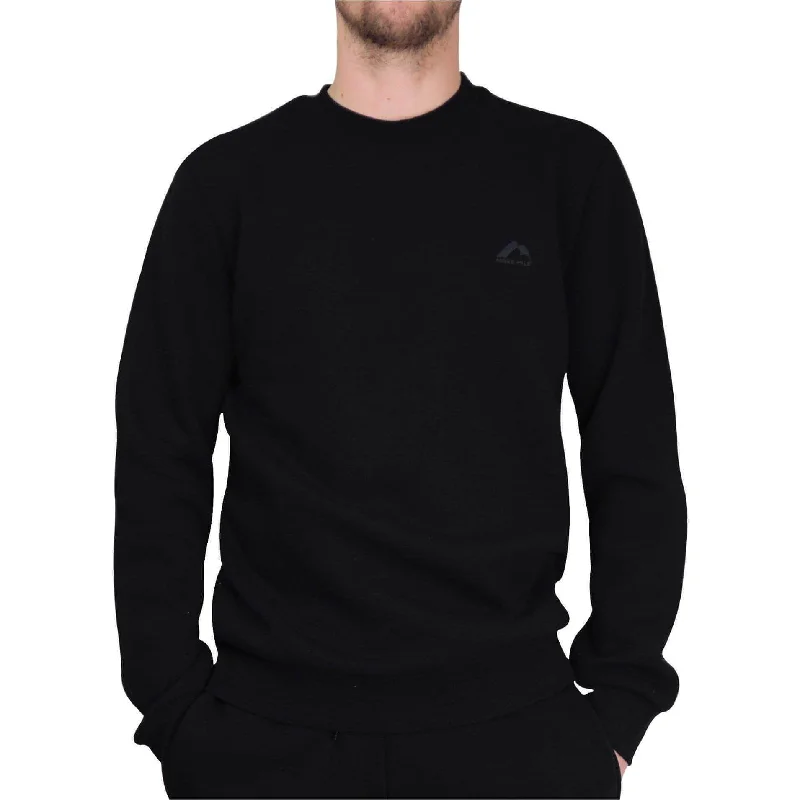 Amazing Deals More Mile Vibe Fleece Mens Sweatshirt - Black