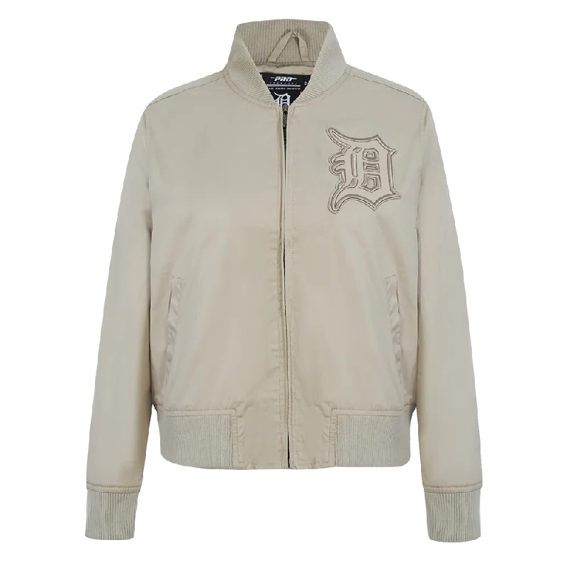 Weekend Offers That Tempt MLB DETROIT TIGERS NEUTRAL WOMEN'S TWILL JACKET (TAUPE)