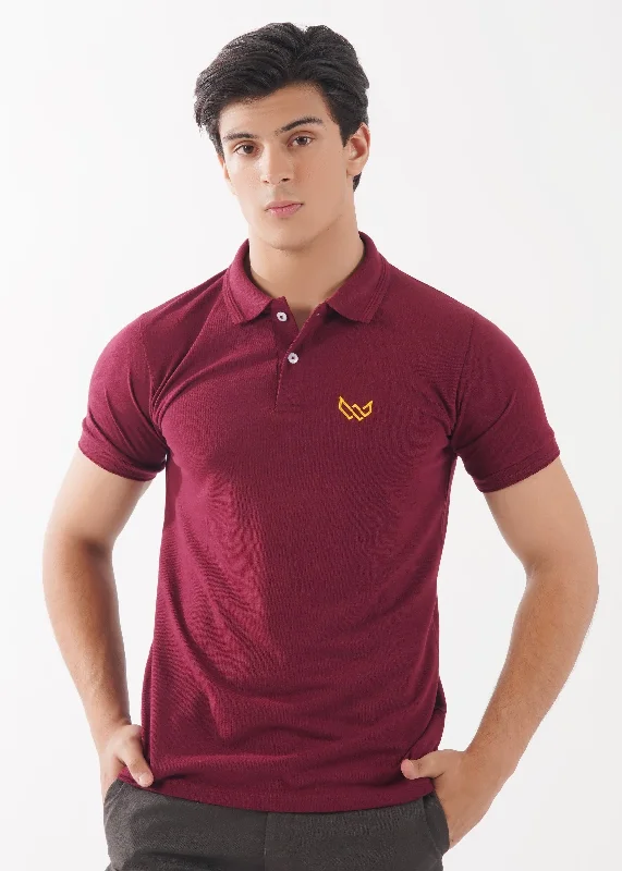 Super Bargain Dark Maroon Basics Polo