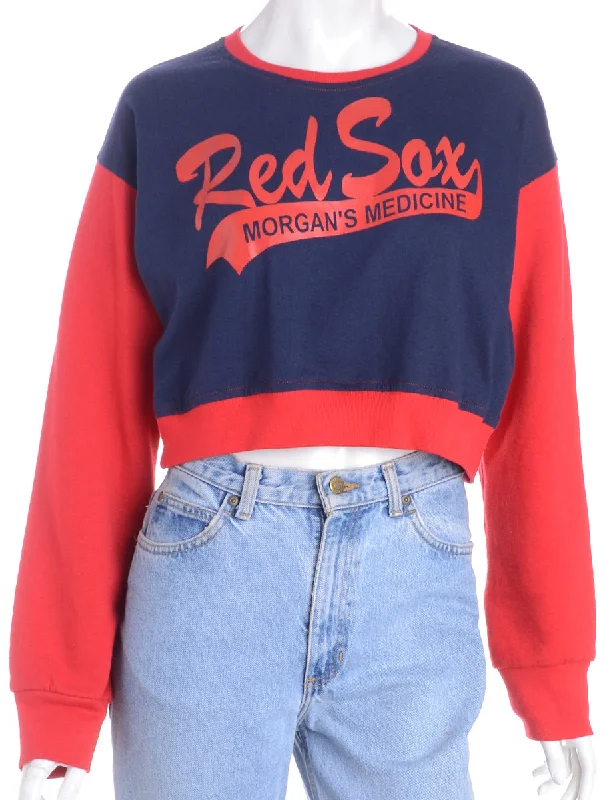 Clearance Sale Label Caroline Cropped Sports T-shirt Front Sweatshirt