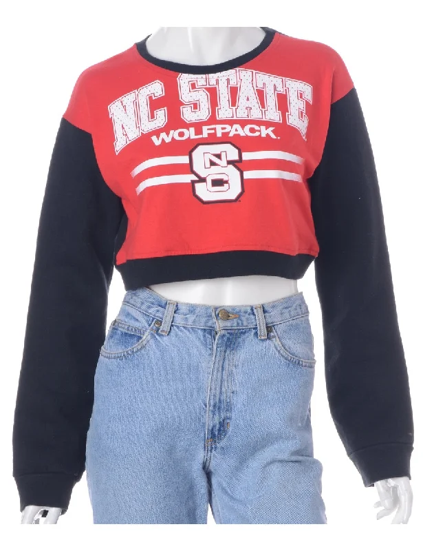 Take Advantage Label Caroline Cropped Sports T-shirt Front Sweatshirt