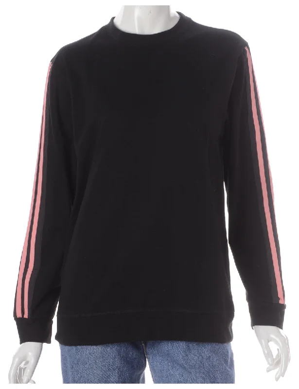 Reduced Price Label Corey Branded Stripe Sleeve Sweatshirt