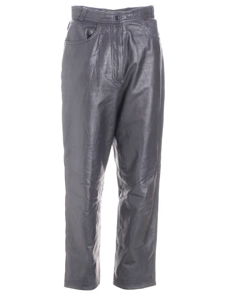Limited Offer Label Bella Leather Cropped Trouser
