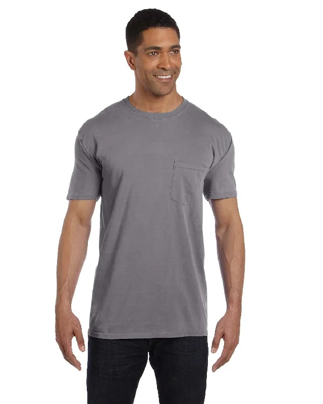 Quick Deals Comfort Colors Garment-Dyed Pocket T-Shirt | Granite