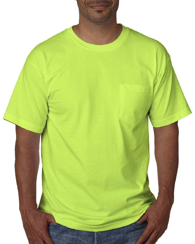 Sale Event Bayside USA Made Short Sleeve Pocket T-Shirt | Lime Green