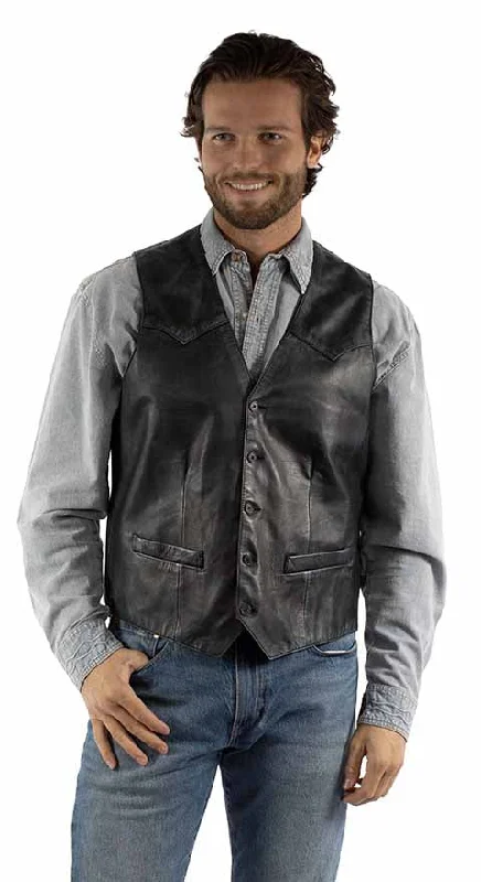 Get It Before It’s Gone Men's Scully Leather Vest #2061