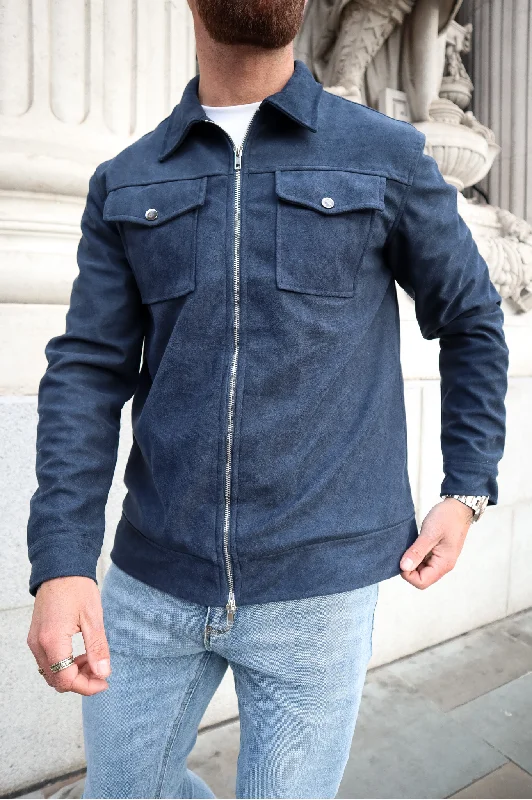 Final Markdown Capo SUEDE Jacket - Navy