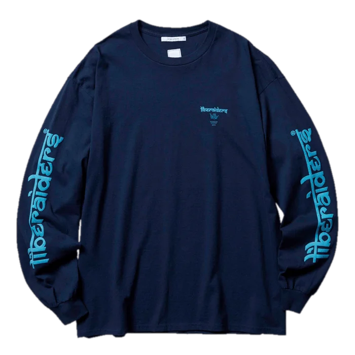 Act Fast Lr Logo L/s Tee Navy
