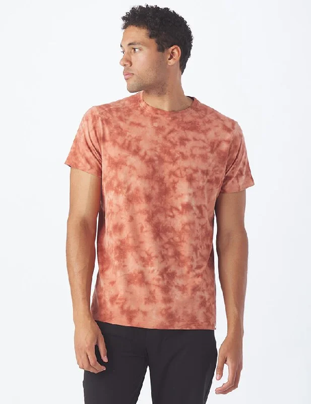 Quick Sale Salton Short Sleeve: Tangerine Tie-Dye